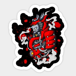 Samurai robotic body Sticker